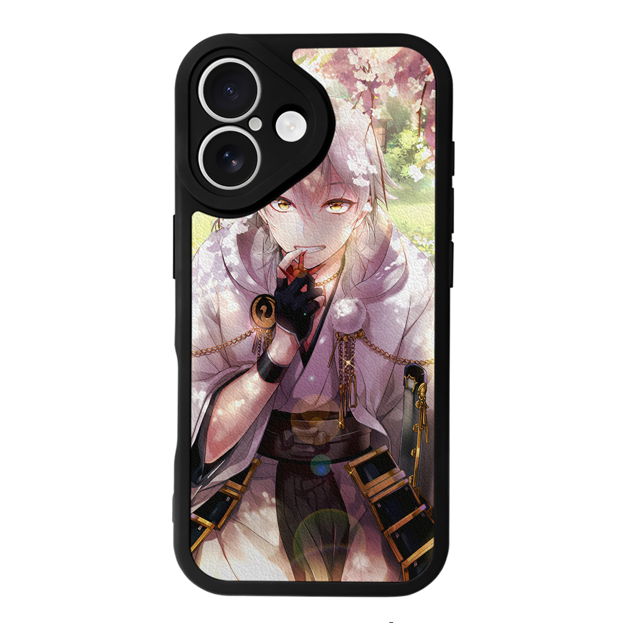 （画像用） 刀剣乱舞 Touken Ranbu 【iPhone 16シリーズ対応】シリコンスマホケース（レザー調） 材質：シリコン